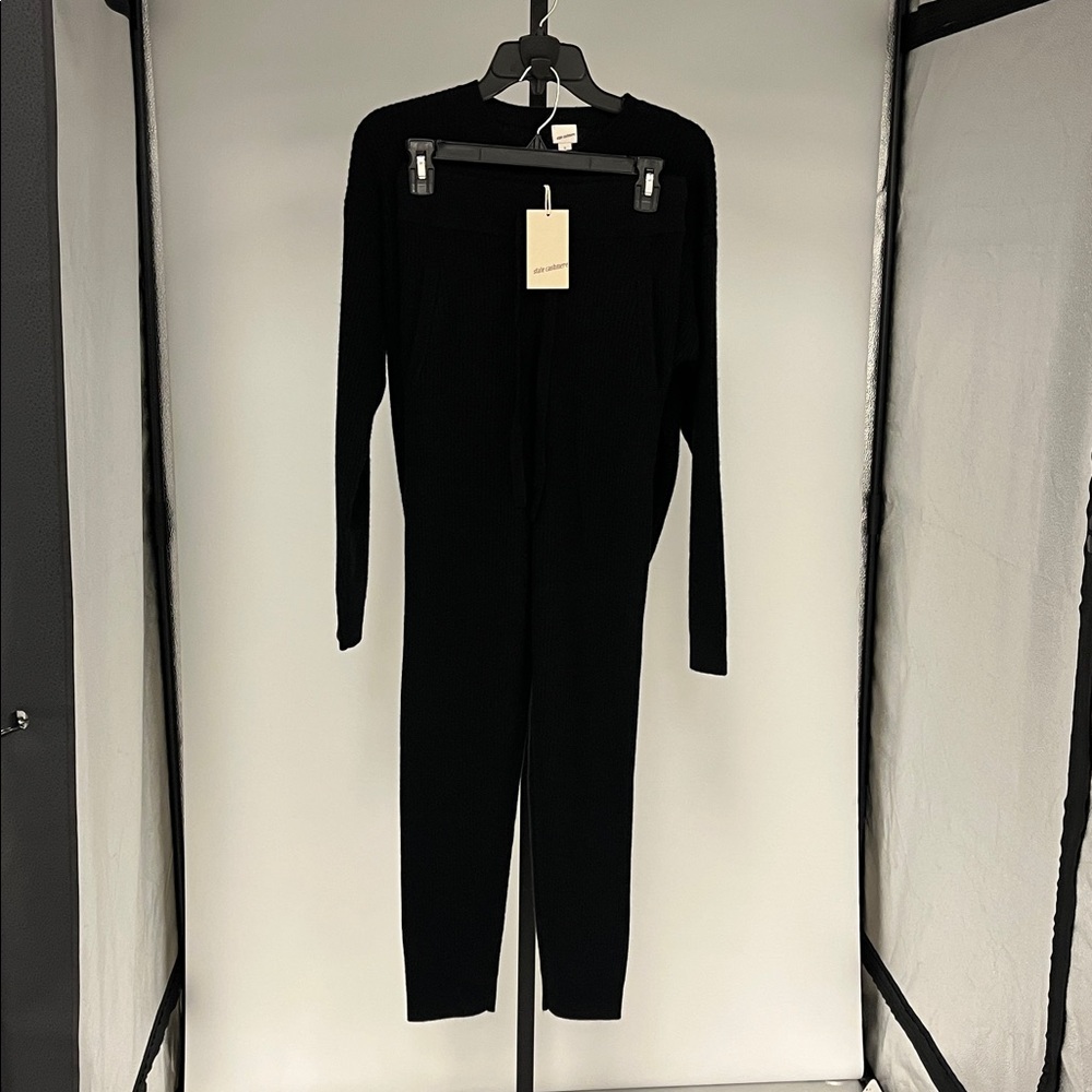 Black Straight Leg Women's suit CASHMERE!!! - Picture 5 of 9